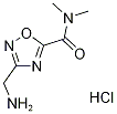 3-(aminomethyl)-N,N-dimethyl-1,2,4-oxadiazole-5-carboxamide hydrochloride 结构式