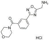 (3-(5-(氨基甲基)-1,2,4-恶二唑-3-基)苯基)(吗啉代)甲酮盐酸盐 结构式