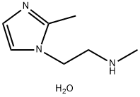 Methyl-[2-(2-methyl-imidazol-1-yl)-ethyl]-aminedihydrate 结构式