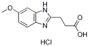 3-(6-甲氧基-1H-苯并[D]咪唑-2-基)丙酸盐酸盐 结构式