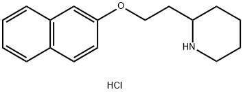 2-[2-(2-Naphthyloxy)ethyl]piperidine hydrochloride 结构式