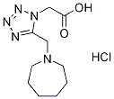 [5-(高哌啶-1-基甲基)-1H-四唑-1-基]乙酸盐酸盐 结构式