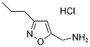 C-(3-Propyl-isoxazol-5-yl)-methylaminehydrochloride 结构式