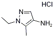 1-乙基-5-甲基-4-氨基吡唑盐酸盐 结构式