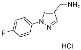 (1-(4-氟苯基)-1H-吡唑-4-基)甲胺盐酸盐 结构式