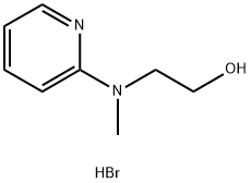 2-(甲基吡啶-2-基氨基)-乙醇氢溴酸盐 结构式