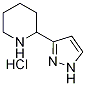 2-(1H-吡唑-5-基)哌啶二盐酸盐 结构式