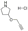 3-(丙-2-炔-1-基氧基)吡咯烷盐酸盐 结构式