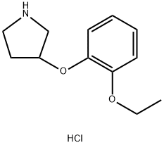 3-(2-乙氧基苯氧基)-吡咯烷,盐酸盐(1:1) 结构式