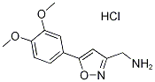 {[5-(3,4-dimethoxyphenyl)isoxazol-3-yl]methyl}amine hydrochloride 结构式