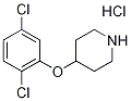 4-(2,5-Dichlorophenoxy)piperidine hydrochloride 结构式