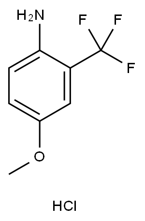 4-Methoxy-2-(trifluoroMethyl)aniline hydrochloride 结构式