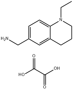 C-(1-Ethyl-1,2,3,4-tetrahydro-quinolin-6-yl)-methylamine oxalate 结构式