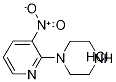 1-(3-硝基-2-吡啶基)哌嗪盐酸盐 结构式