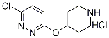 3-氯-6-(4-哌啶基氧基)哒嗪盐酸盐 结构式