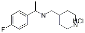 N-[1-(4-氟苯基)乙基]-4-哌啶甲胺盐酸盐 结构式
