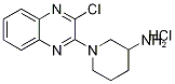1-(3-氯-2-喹喔啉基)-3-哌啶胺盐酸盐 结构式