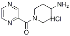 (4-氨基-1-哌啶基)-2-吡嗪基甲酮盐酸盐 结构式