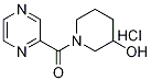 (3-羟基-1-哌啶基)-2-吡嗪基甲酮盐酸盐 结构式