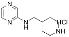 N-(4-哌啶基甲基)-2-吡嗪胺盐酸盐 结构式