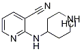 2-(4-哌啶基氨基)-3-吡啶甲腈盐酸盐 结构式