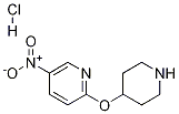 5-硝基-2-(4-哌啶基氧基)吡啶盐酸盐 结构式