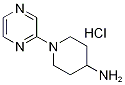 1-(2-吡嗪基)-4-哌啶胺盐酸盐 结构式