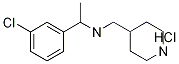 N-[1-(3-氯苯基)乙基]-4-哌啶甲胺盐酸盐 结构式