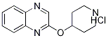2-(4-哌啶基氧基)喹喔啉盐酸盐 结构式