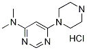 N,N-二甲基-6-(1-哌嗪基)-4-嘧啶胺盐酸盐 结构式
