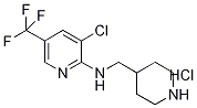 3-氯-N-(4-哌啶甲基)-5-(三氟甲基)-2-吡啶胺盐酸盐 结构式