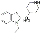 1-乙基-2-(4-哌啶基氧基)-1H-苯并咪唑盐酸盐 结构式