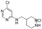 6-氯-N-(4-哌啶基甲基)-4-嘧啶胺盐酸盐 结构式