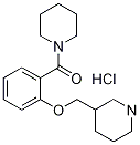 1-哌啶基[2-(3-哌啶基甲氧基)苯基]甲酮盐酸盐 结构式