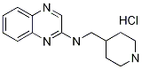 N-(4-哌啶基甲基)-2-喹喔啉胺盐酸盐 结构式