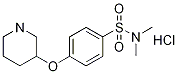 N,N-二甲基-4-(3-哌啶基氧基)苯磺酰胺盐酸盐 结构式