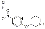 5-硝基-2-(3-哌啶基氧基)吡啶盐酸盐 结构式