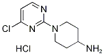 1-(4-氯-2-嘧啶基)-4-哌啶胺盐酸盐 结构式