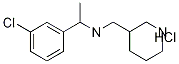 N-[1-(3-氯苯基)乙基]-3-哌啶甲胺盐酸盐 结构式