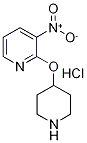3-硝基-2-(4-哌啶基氧基)吡啶盐酸盐 结构式