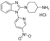 1-[1-(5-硝基-2-吡啶基)-1H-苯并咪唑-2-基]-4-哌啶胺盐酸盐 结构式