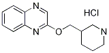 2-(3-哌啶基甲氧基)喹喔啉盐酸盐 结构式