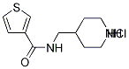 N-(4-哌啶基甲基)-3-噻吩甲酰胺盐酸盐 结构式