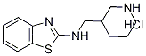 N-(3-哌啶基甲基)-2-氨基苯并噻唑盐酸盐 结构式