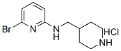 6-溴-N-(4-哌啶基甲基)-2-吡啶胺盐酸盐 结构式