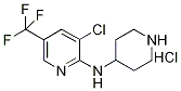 3-氯-N-4-哌啶基-5-(三氟甲基)-2-吡啶胺盐酸盐 结构式
