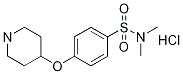 N,N-二甲基-4-(4-哌啶基氧基)苯磺酰胺盐酸盐 结构式