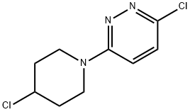 3-氯-6-(4-氯-1-哌啶基)哒嗪 结构式