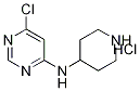 6-氯-N-4-哌啶基-4-嘧啶胺盐酸盐 结构式