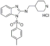 1-[(4-甲基苯基)磺酰基]-N-(4-哌啶基甲基)-1H-苯并咪唑-2-胺盐酸盐 结构式